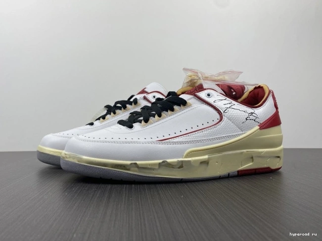 Jordan Retro White Off-White Red SP 2 DJ4375-106 Low 0611